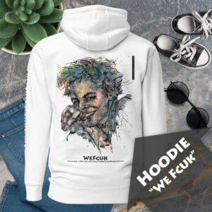 Graphic Hoodie “WE FCUK” — Premium Wearable Art, Minimalist Aesthetic Streetwear Tee, No Fuss Instant Contemporary Art Experience