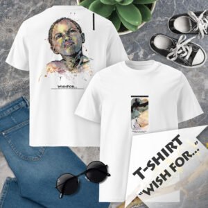 Graphic T-Shirt “WISH FOR...” — Premium Wearable Art, Minimalist Aesthetic Streetwear Tee, No Fuss Instant Contemporary Art Experience