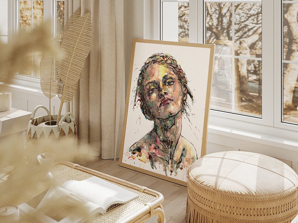 Custom Portrait from Photo, Digital Passport (High-Res Scan), Custom Art Experience, Unique Gift, Talisman of Courage Art - Image 5
